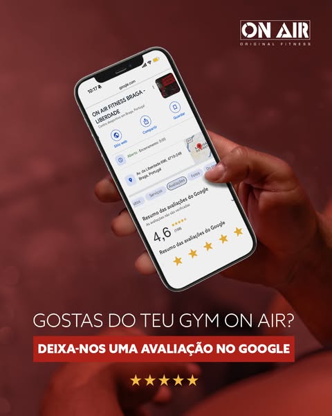 Esta comunidade são vocês que a constroem.
Cada avaliação no Google ajuda-nos a crescer e a fazer esta comunidade chegar mais longe. Se já treinou connosco, conte-nos. Se ainda não vieste, estamos à tua espera💪🏼