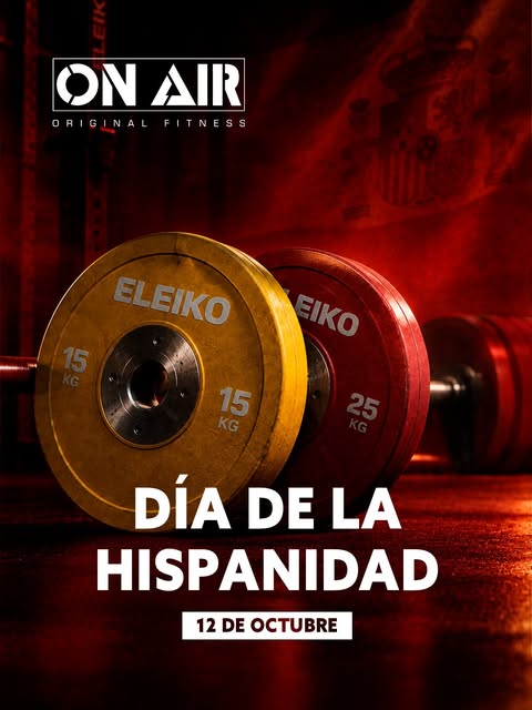 Hoy es festivo, pero la constancia no se toma el día libre.
Te esperamos en ON AIR Fitness 💪🏼🇪🇸