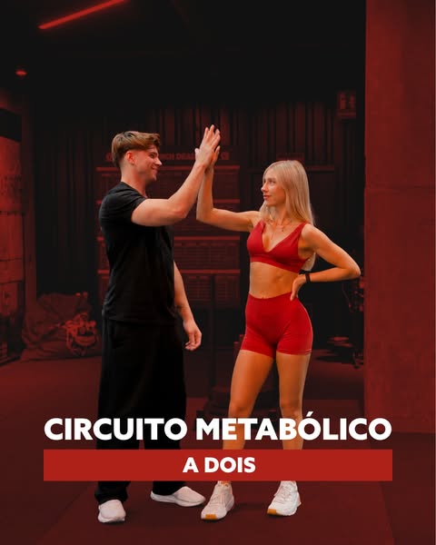Aqui vem-se para suar, mas também para te divertires 💥

Este circuito metabólico a dois é perfeito para queimar calorias, subir as pulsações e puxar pela melhor versão de ambos.

📌 Guarda-o para o teu próximo treino
📩 Envia-o ao teu parceiro de ginásio